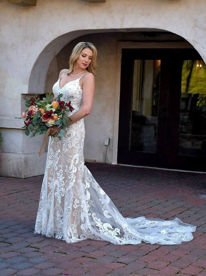 Madison James 'MJ 520' wedding dress size-08 PREOWNED