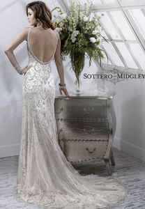 Sottero and Midgley 'Sonatta' size 2 used wedding dress back view on model