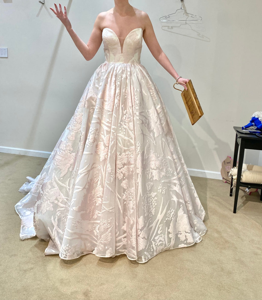 Badgley Mischka 'Carrington' wedding dress size-12 SAMPLE