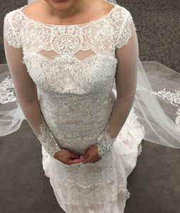Oleg Cassini '14020117' wedding dress size-02 NEW