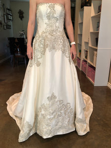Oleg Cassini 'Cwg436' wedding dress size-04 PREOWNED