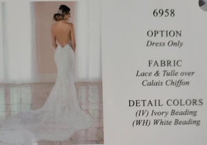 Stella york '6958' wedding dress size-06 NEW
