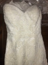 Load image into Gallery viewer, Matthew Christopher &#39;9010&#39; size 8 used wedding dress front view on hanger
