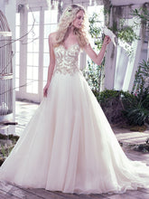 Load image into Gallery viewer, Maggie Sottero &#39;Lorenza&#39; size 4 used wedding dress front view on model
