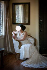 MADELINE GARDNER '(AMALIA?) MORILEE' wedding dress size-12 PREOWNED