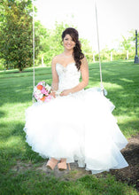 Load image into Gallery viewer, Maggie Sottero &#39;Dominque&#39; size 8 used wedding dress front view on bride
