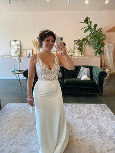 Sarah Seven 'Easton' wedding dress size-12 NEW