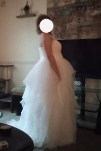 David's Bridal '9WG3830' wedding dress size-16W NEW