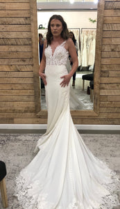 Stella York '6648' wedding dress size-08 NEW