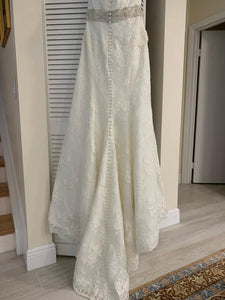 Monique Lhuillier '0000000' wedding dress size-10 PREOWNED