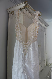 Galia Lahav 'Samantha' size 2 used wedding dress used wedding dress back view on hanger