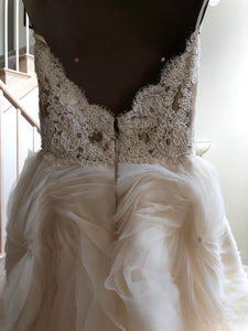 Lazaro '3862 Rita' wedding dress size-06 PREOWNED