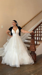 Stella York '6988' wedding dress size-12 PREOWNED