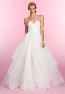 Hayley Paige 'Esther' size 14 used wedding dress front view on model