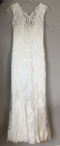 Maggie Sottero 'Melanie' size 2 used wedding dress front view flat