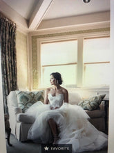 Load image into Gallery viewer, Monique Lhuillier &#39;Tresor&#39; size 6 used wedding dress front view on bride
