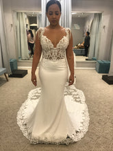 Load image into Gallery viewer,  Enzoani &#39;McKinley&#39; size 4 new wedding dress front view on bride
