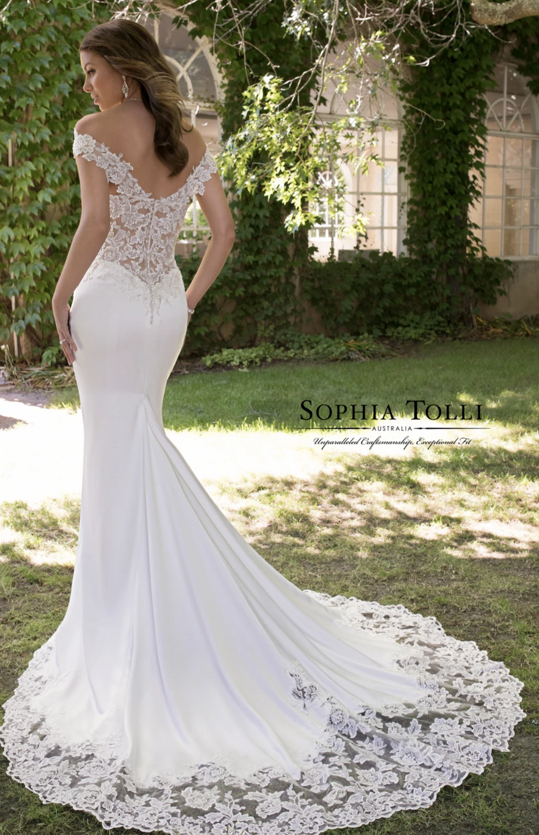 Sophia Tolli 'Y21820' size 10 new wedding dress back view on model