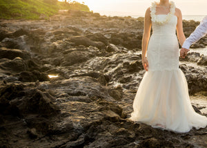 David's Bridal 'GALINA STYLE KP3765' wedding dress size-10 PREOWNED