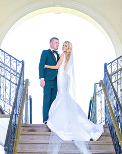 Michael DePaulo 'custom made' wedding dress size-04 PREOWNED