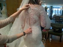 Load image into Gallery viewer, Jim Hjelm 3/4 Sleeve Lace &amp; Tulle Ball Gown - Jim Hjelm - Nearly Newlywed Bridal Boutique - 4
