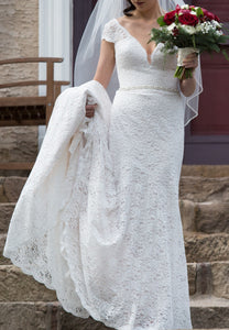 Mikaella '2189' wedding dress size-06 PREOWNED