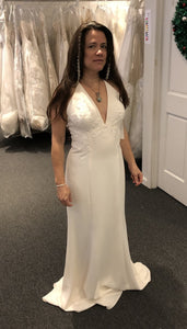 Amsale 'Olivia R253P' wedding dress size-04 SAMPLE