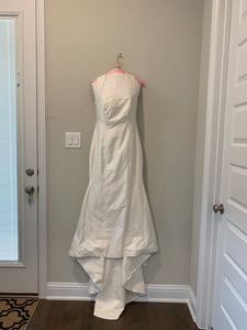 Celia O'Connell 'Custom' size 8 used wedding dress front view on hanger