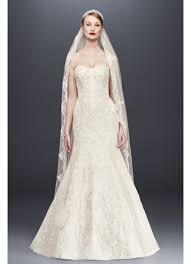 Oleg Cassini 'CWG594' size 4 used wedding dress front view on model