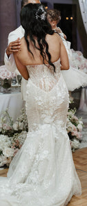 BERTA '22-103' wedding dress size-08 PREOWNED