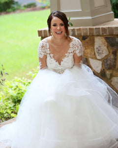 Hayley Paige '6556' wedding dress size-12 PREOWNED
