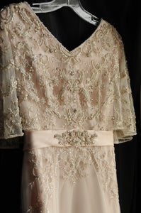 Casablanca 'Primrose' size 2 used wedding dress front view on hanger