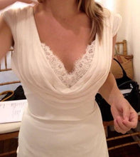 Load image into Gallery viewer, Matthew Christopher &#39;Diana&#39; size 10 sample wedding dress front view on bride
