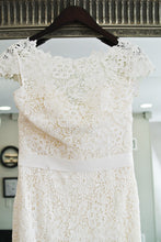 Load image into Gallery viewer, Amy Kuschel &#39;Babe&#39; size 10 sample wedding dress back view on hanger

