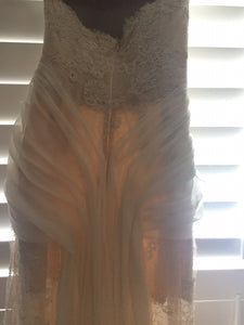 Ines Di Santo 'Cameo' size 4 sample wedding dress back view on hanger