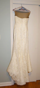 Michelle Roth Mermaid Alencon Lace Wedding Dress - Michelle Roth - Nearly Newlywed Bridal Boutique - 2