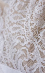 Carolina Herrera 'Claudette' size 12 used wedding dress view of fabric