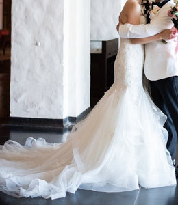 JUSTIN ALEXANDER '88011' wedding dress size-04 PREOWNED