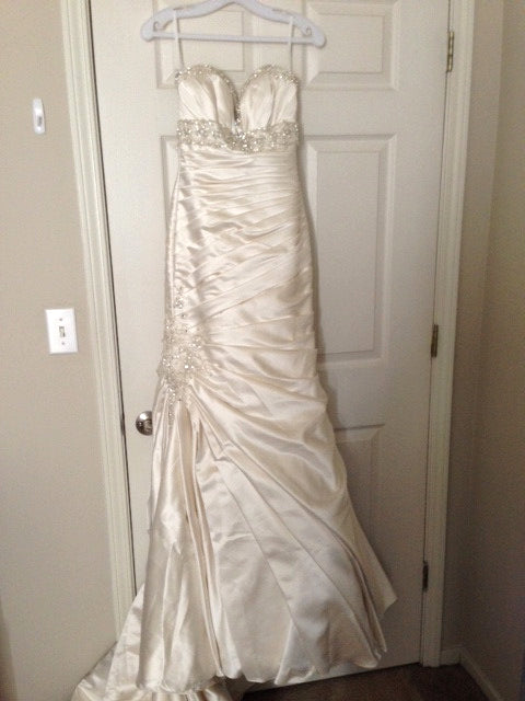 Mori Lee Madeline Gardner Strapless Wedding Dress - Mori Lee - Nearly Newlywed Bridal Boutique - 1