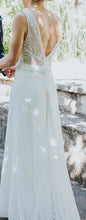 Load image into Gallery viewer, Watters &#39;Willowby- Brighton&#39; size 8 used wedding dress back view on bride
