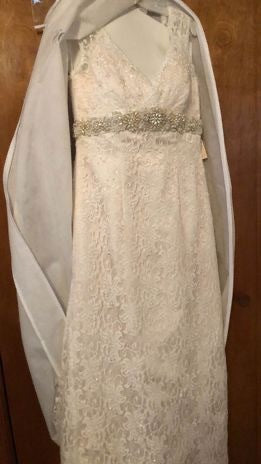 David's Bridal 'T9612' wedding dress size-12 NEW