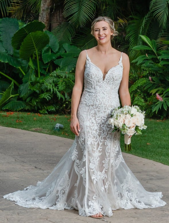 campodoro bride 'not sure' wedding dress size-06 PREOWNED