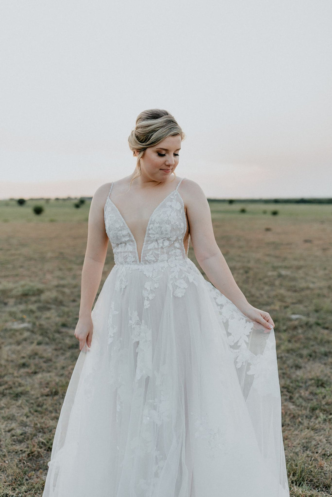 Wtoo 'Joelle' wedding dress size-10 PREOWNED