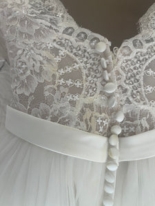 aire barcelona '2C134 BAMBU' wedding dress size-00 PREOWNED