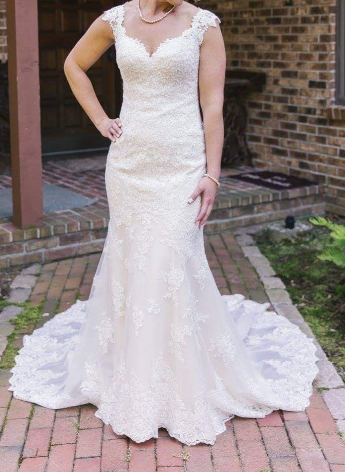 Stella York '6249' wedding dress size-06 PREOWNED