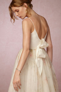 Elizabeth Fillmore 'Ballet' size 6 new wedding dress back view on model