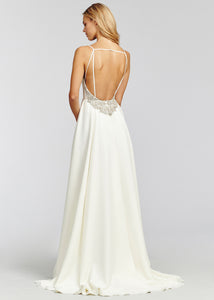 Hayley Paige 'Dazhi' size 6 new wedding dress back view on model
