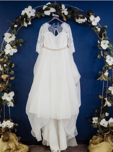 Oleg Cassini '8CWG731' wedding dress size-18 PREOWNED
