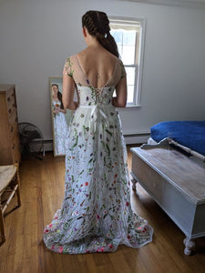 Tonena 'Flower Wedding Dress in White' wedding dress size-06 NEW