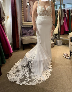 W1 'Mermaid' wedding dress size-14 NEW